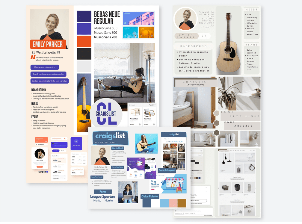 Craigslist Redesign moodboard