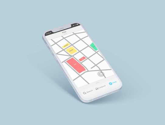 Parking for Waze wireframe