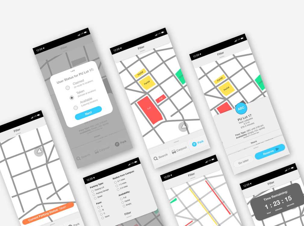 Parking for Waze mockup