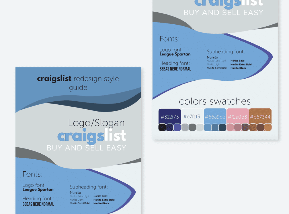 Craigslist Redesign style guide