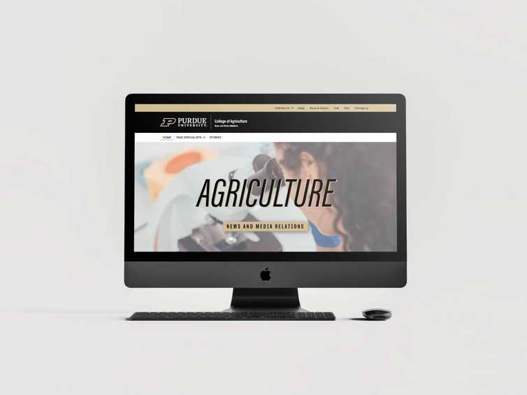 Purdue Agriculture mockup