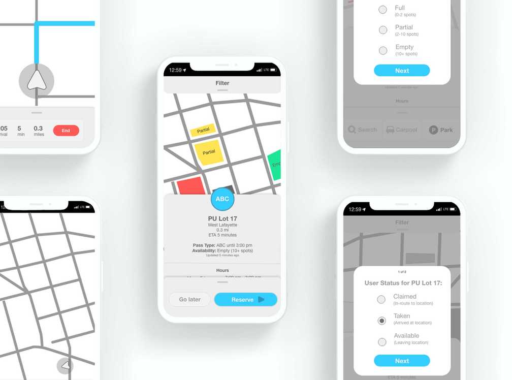 Parking for Waze mockup